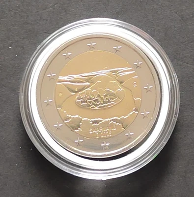 2 EURO Münze Deutschland BRD 2025 Mzz. G *Saarschleife - Saarland* EG: vz+ - Bild 1 von 2