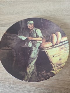 wandteller. dekoteller Rösler porzellan. sammelteller. motiv Bäcker