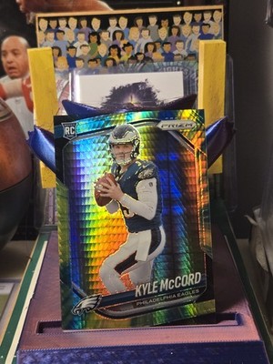 2025 Panini Prizm Football /200 Kyle McCord Hyper Prizm Rookie #377 Eagles
