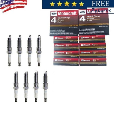 8pcs Motorcraft SP-509 Double Platinum Spark Plugs HJFS-24FP For Ford Super Duty