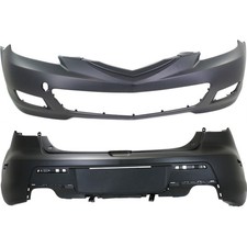 Front Rear Bumper Covers Set For 2007-2009 Mazda 3 S Gt Hatchback