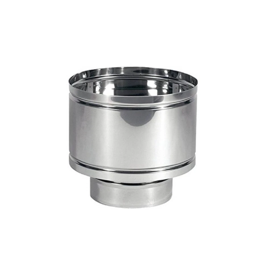 KASART Antivento a botte acciaio inox aisi 304 5/10 comignolo fumaiolo attacco tondo