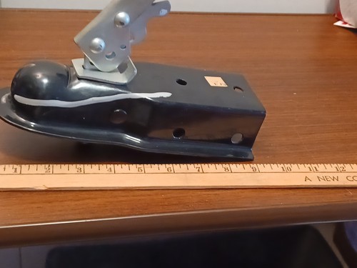 Trailer Hitch Ball Coupler 1 7/8" Ball 2" Channel Black 2000 lbs - Picture 10 of 10