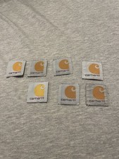 Carhartt Tag Patch Sew Stitch On LOGO PATCH 100 AUTHENTIC 1 1/4x1 1/4 Lot Of 7
