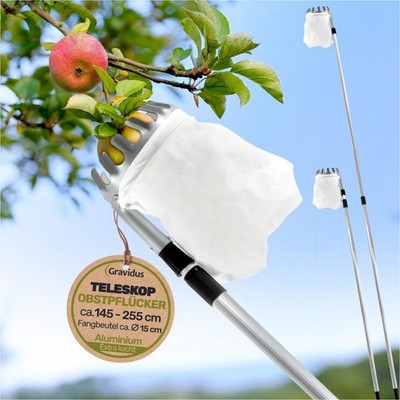 Obstpflücker Erntehelfer Obst Pflücker Apfelpflücker mit Teleskopstange