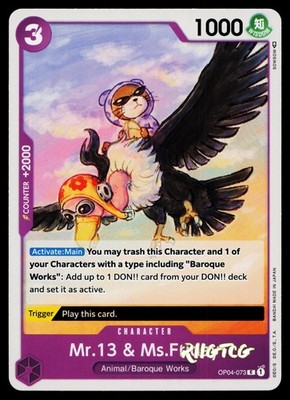 Mr.13 & Ms.Friday OP04-073 Kingdoms of Intrigue One Piece NM