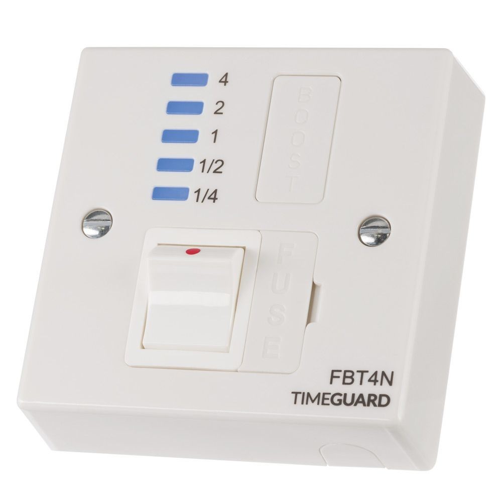 Timeguard FBT4N Electronic Boost Timer and Fused Spur 4 Hour Countdown Control