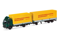 Herpa - Mercedes Benz Ng 4X2 Und 1-2-Achs-AnhäNger Hungarocamion - 1/87 - Her...