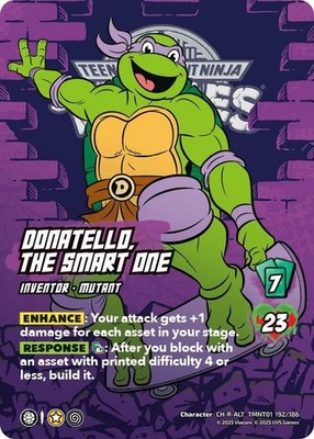 1X-Donatello, the Smart One (Alternate Art) (192) - Foil-TMNT01