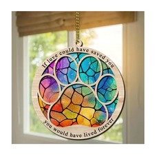 Hyturtle Pet Memorial Suncatcher Gifts for Loss of Dog Cat - Paw Dog Cat Memo...