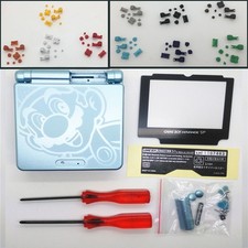 Light Blue Super Mario Shell for GBA SP Gameboy Advance -Colors Buttons Optional