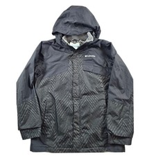 Columbia Interchange Jacket Boys Large 14/16 Black Omni-Tech Omni-Heat Wind