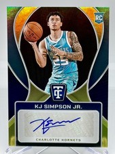 2024-25 Totally Certified Signatures - KJ Simpson Jr. Platinum Mirror Gold /10 
