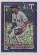 2024 Bowman Chrome Prospects Purple Shimmer Refractor /250 Echedry Vargas 0xi8