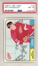 1968 - 1969 OPC O-Pee-Chee Pete Mahovlich #143 PSA 8 P1457