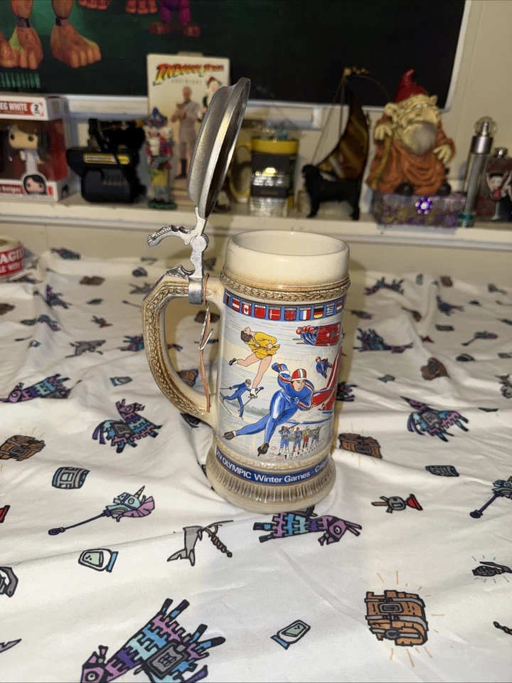 Calgary 1988 Olympic Winter Games Beer Stein Excellent Condition - Image 3 of 4