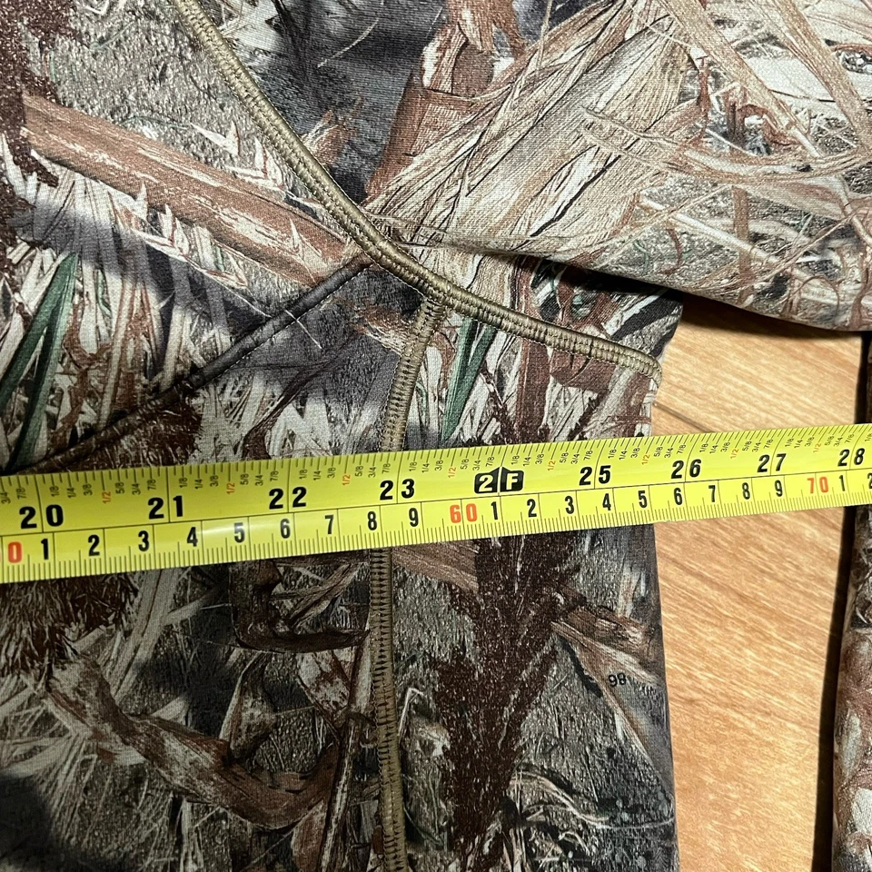 Under Armour Hunting Pullover Jacket Men XXL Half Zip Mossy Oak Tree Fleece Camo - Image 4 of 4