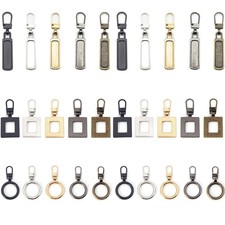 30Pcs Zipper Pull 3 Styles Zipper Pullers Detachable Zip Pull Tab Repair Meta...