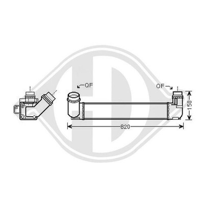 1x Ladeluftkühler Diederichs DCA1049 Diederichs Climate für Renault