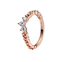 Pandora 182232C01 Diadem-Ring Damen KöNiglicher Wirbel 14K Rosé Vergoldet Gr. 58