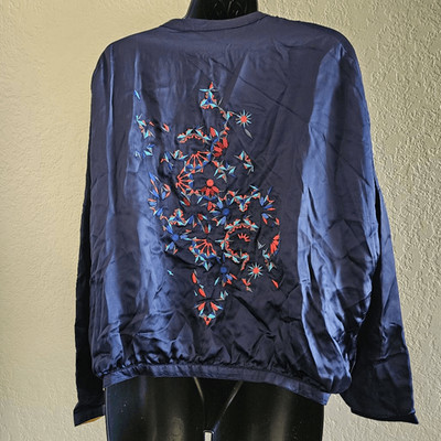 NWT Eleven Paris Embroidered Beaded Bomber Jacket