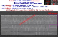 Keyboard Skin for Dell XPS 15 9500 9510 9520 P91F XPS17 9700 9710 9720 9730 P92F