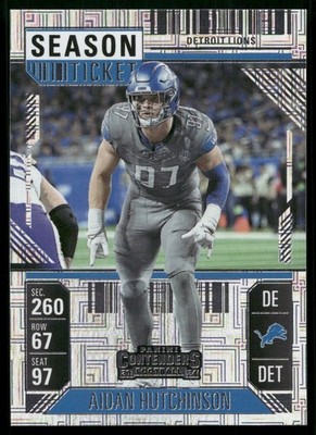 Aidan Hutchinson - 2024 Panini Contenders Football - Mojo Prizm #34