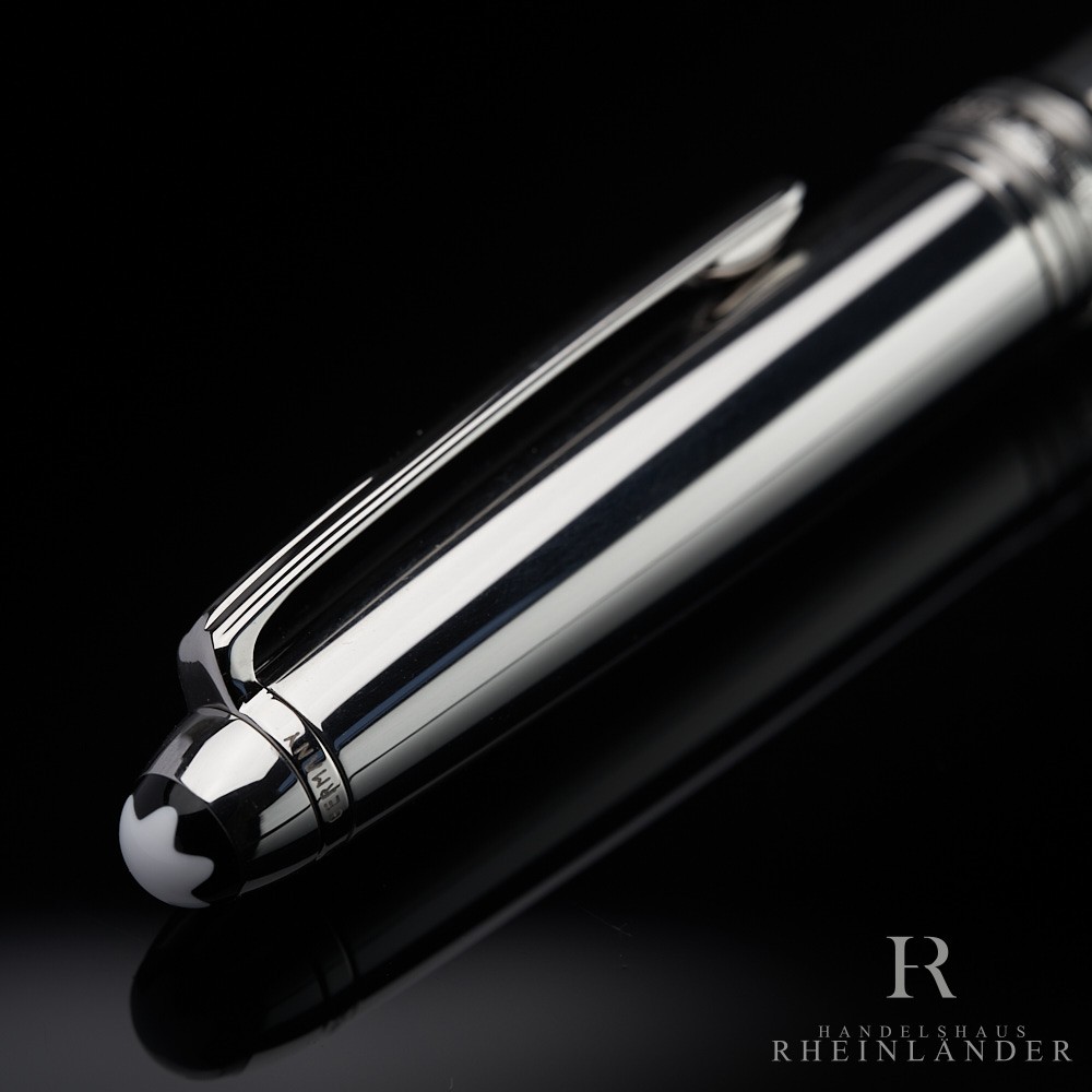 Montblanc Solitaire Stainless Steel No 144 Fountain Pen ID 23144