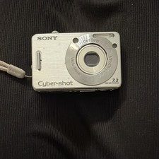  Read Description Sony Cyber-shot DSC-W70 7.2MP Silver Compact Camera