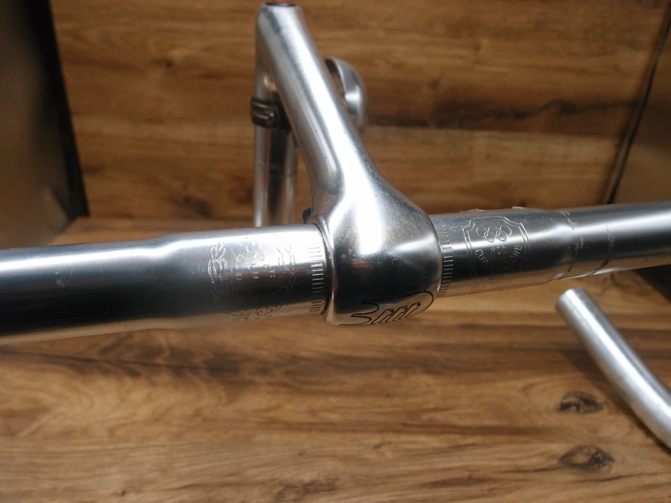 drop bar 3TTT Competizione + quill stem 3 TTT 22.2mm made in Italy for road bike - Image 3 of 4