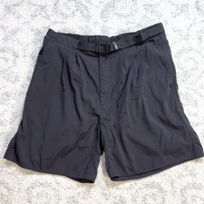 The North Face Mens Large Black Class V Belted Shorts Tech Cargo Elastic Waist