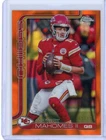 2025 Topps Chrome Football Patrick Mahomes Orange Ray Wave Refractor /25 #148