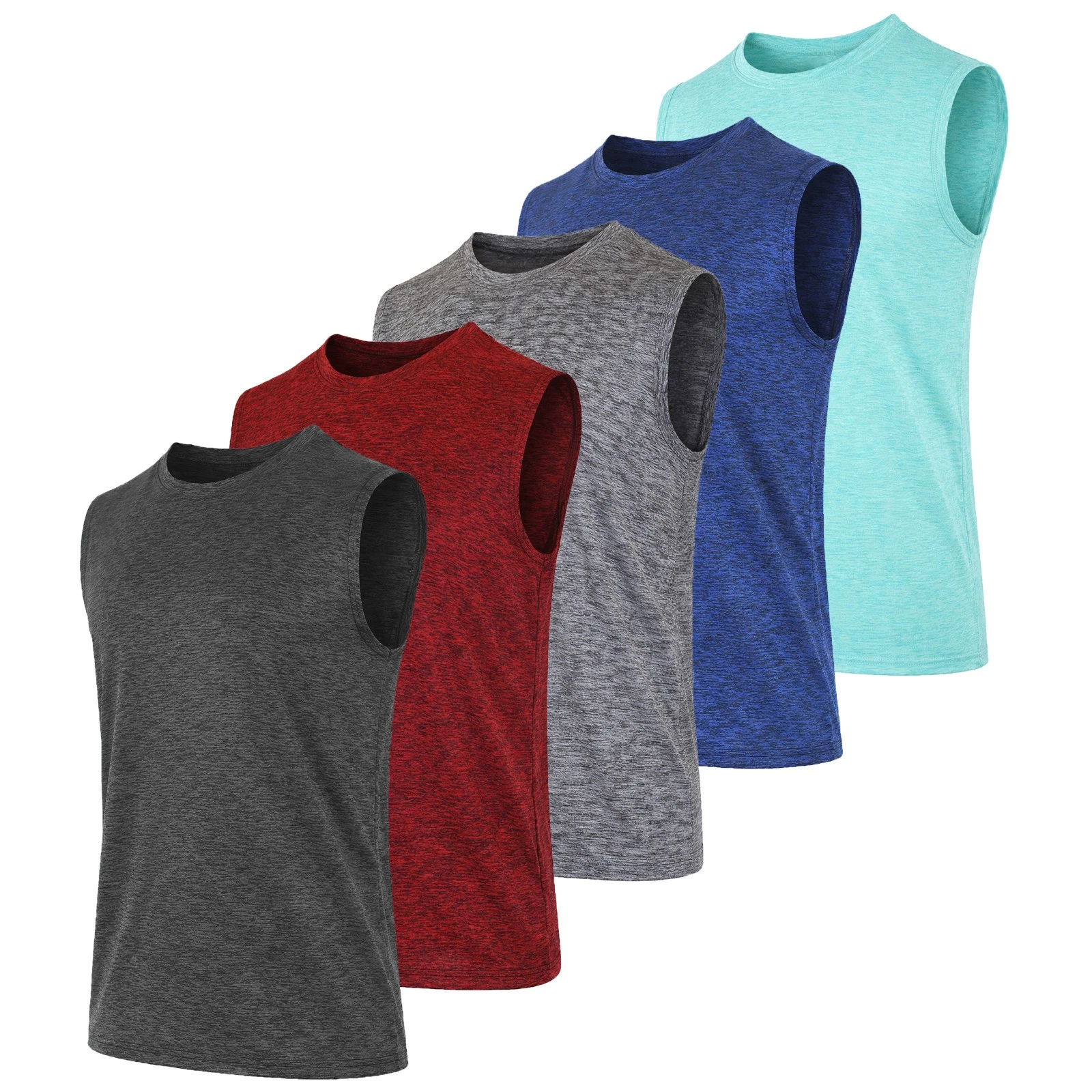 3-Pack Men's Moisture Wicking Performance Sleeveless Tee(Size-S - 3XL) Free Ship