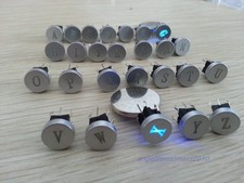 30pcs Blue Led Dia 10mm Cap Letter O 12V Momentary Tact Push Button Switch