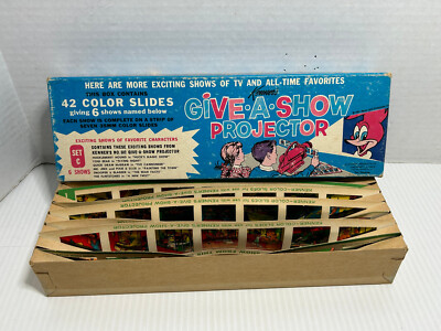 KENNER GIVE A SHOW PROJECTOR SLIDES SET C HUCKLEBERRY HOUND QUICK DRAW MCGRAW