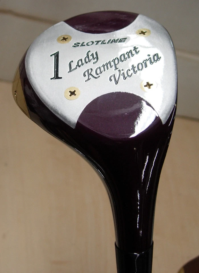 g4 NOS 1990's Slotline LADY RAMPANT VICTORIA 1-3-5 Graphite Shaft RH - Image 2 of 4