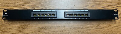 Cable Matters 12 Port Patch Panel and Brush Plate
