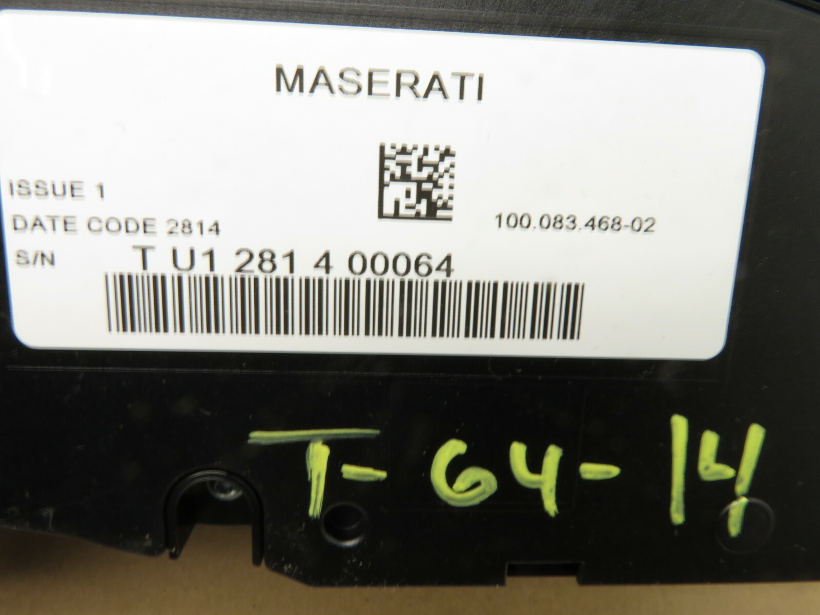 2014-2017 MASERATI GHIBLI SQ4 3.0L AUTOMATIC TRANSMISSION SHIFTER GEAR BOX OEM