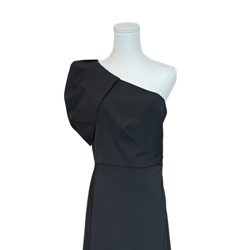 Kay Unger Black Briana One-Shoulder Draped Gown Sz 6 NWT Orig $298 Formal Event - Picture 5 of 14