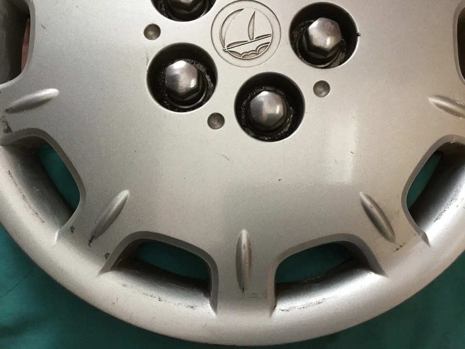 Tapacubos Chrysler Plymouth Breeze 1999 2000 cubierta de rueda 14" 0RN37TRMAB 10 ranuras OEM Foto 3 de 4