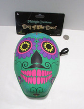 Day of The Dead NEW Face Mask Midnight Creatures w Strap Tags Seasons 17019