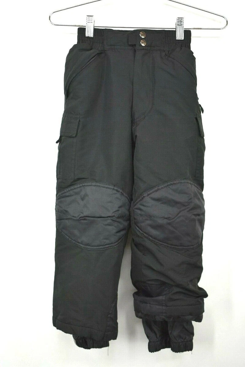 Minus Zero Kids Black 2 Snap Front Zip Fly Pockets Winter Snow