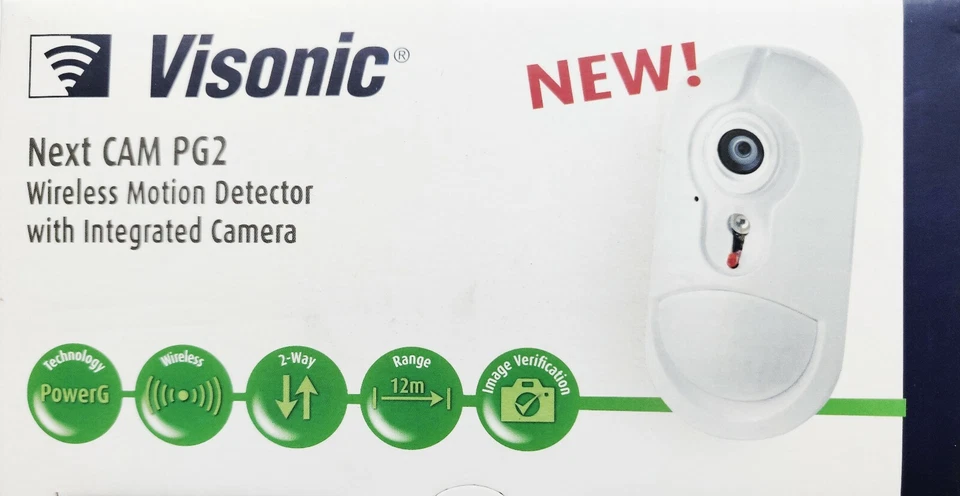 Visonic Next CAM PG2 Wireless Motion Detector w/ Integrated Camera 3 YR Battery - Image 2 of 4