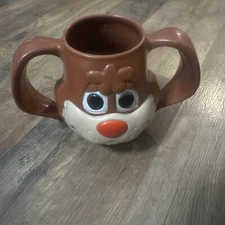 Vintage Nestle Quik Rabbit Bunny Cup Mug Nesquik Chocolate Milk Ear Handles 12oz