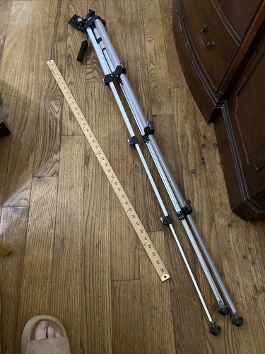 Vintage Camera Tripod Multi-Section Aluminum - Picture 2 of 14