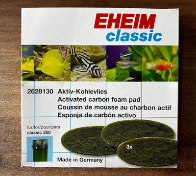 Eheim 2628130 Kohlevlies Carbon Inh. 3 Stück classic 250  Eheim NEU