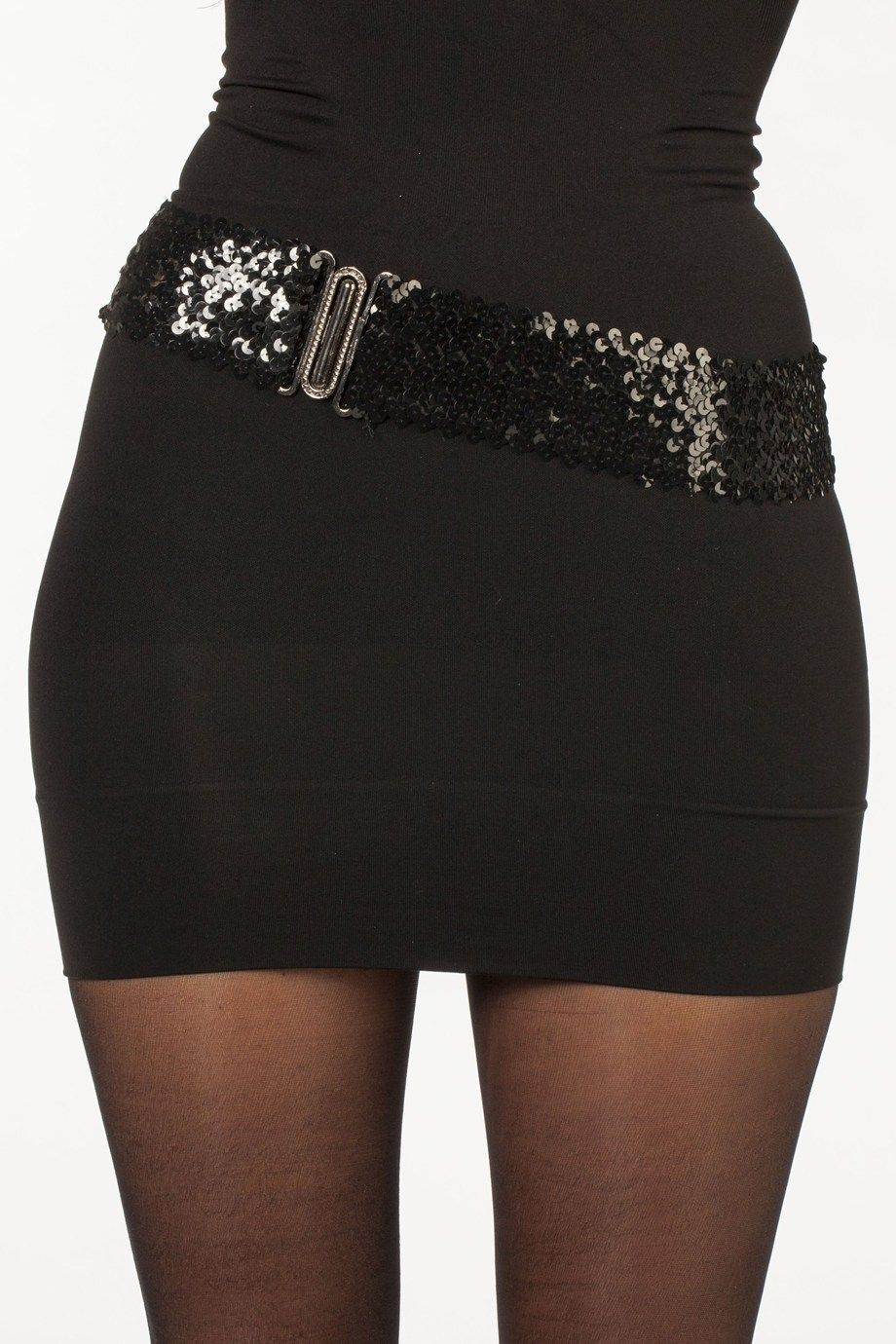 Goldener Pailletten-Gürtel Für Damen – Bindegürtel Mit Glitzernden Details