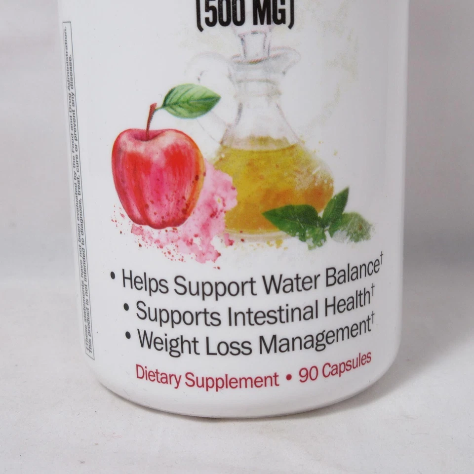 Яблочный уксус таблетки капсулы NutritionWorks ACV 90 x 500 мг на порцию - Изображение 2 из 4
