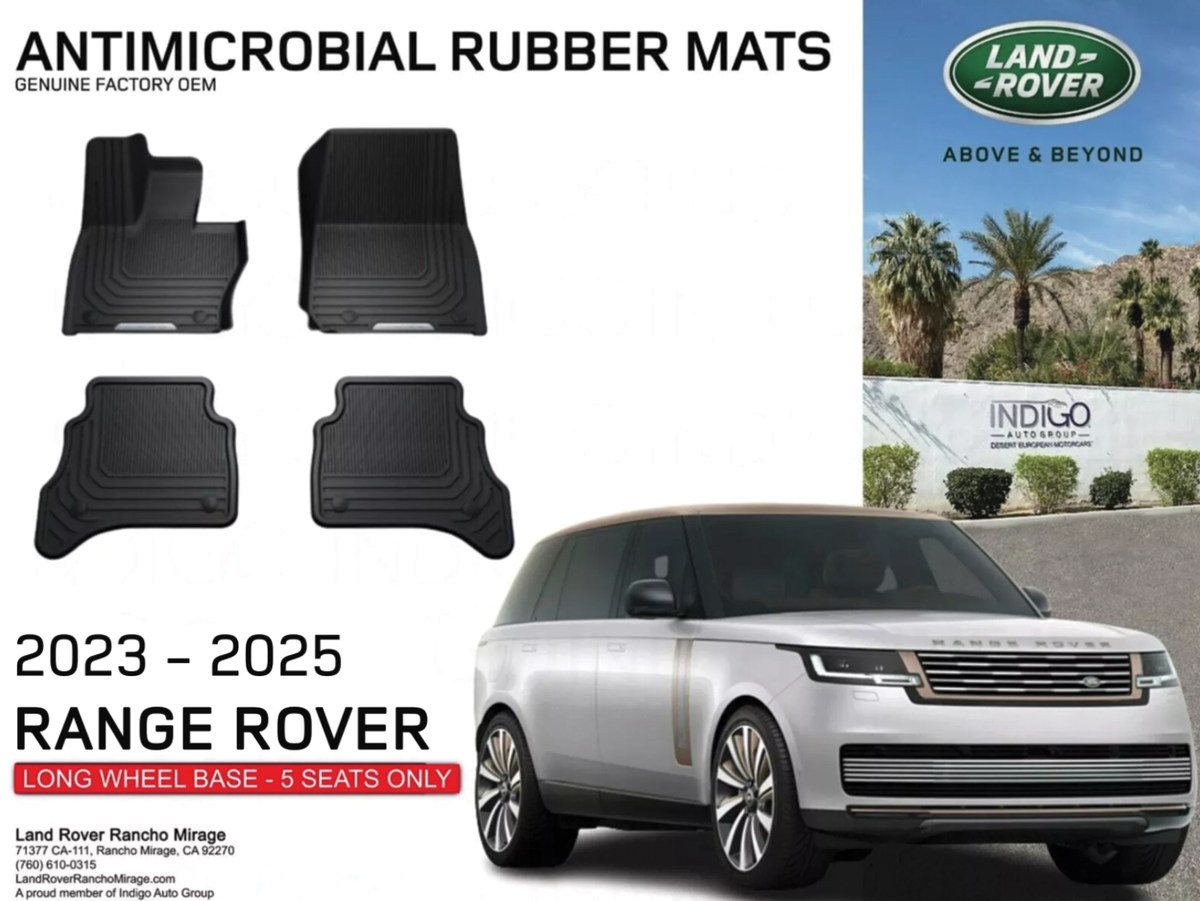 2023-2025 RANGE ROVER ANTIMICROBIAL RUBBER MATS - VPLKS0629