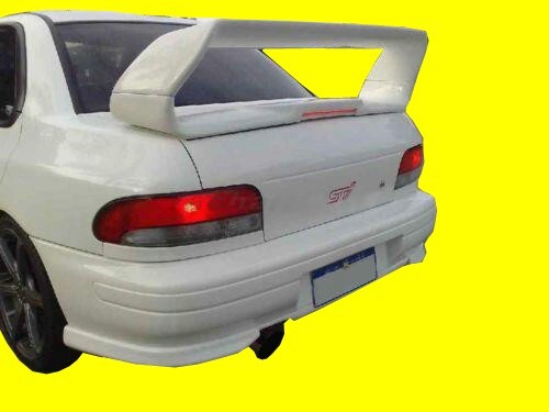 GC8 インプレッサ　STi リアウイング エアロパーツ カーボン光沢STIスタイルフィット感のためのインプレッサ